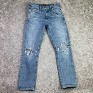 Citizens of Humanity Emerson Jeans Women’s 24 Blue Slim Boyfriend Torn